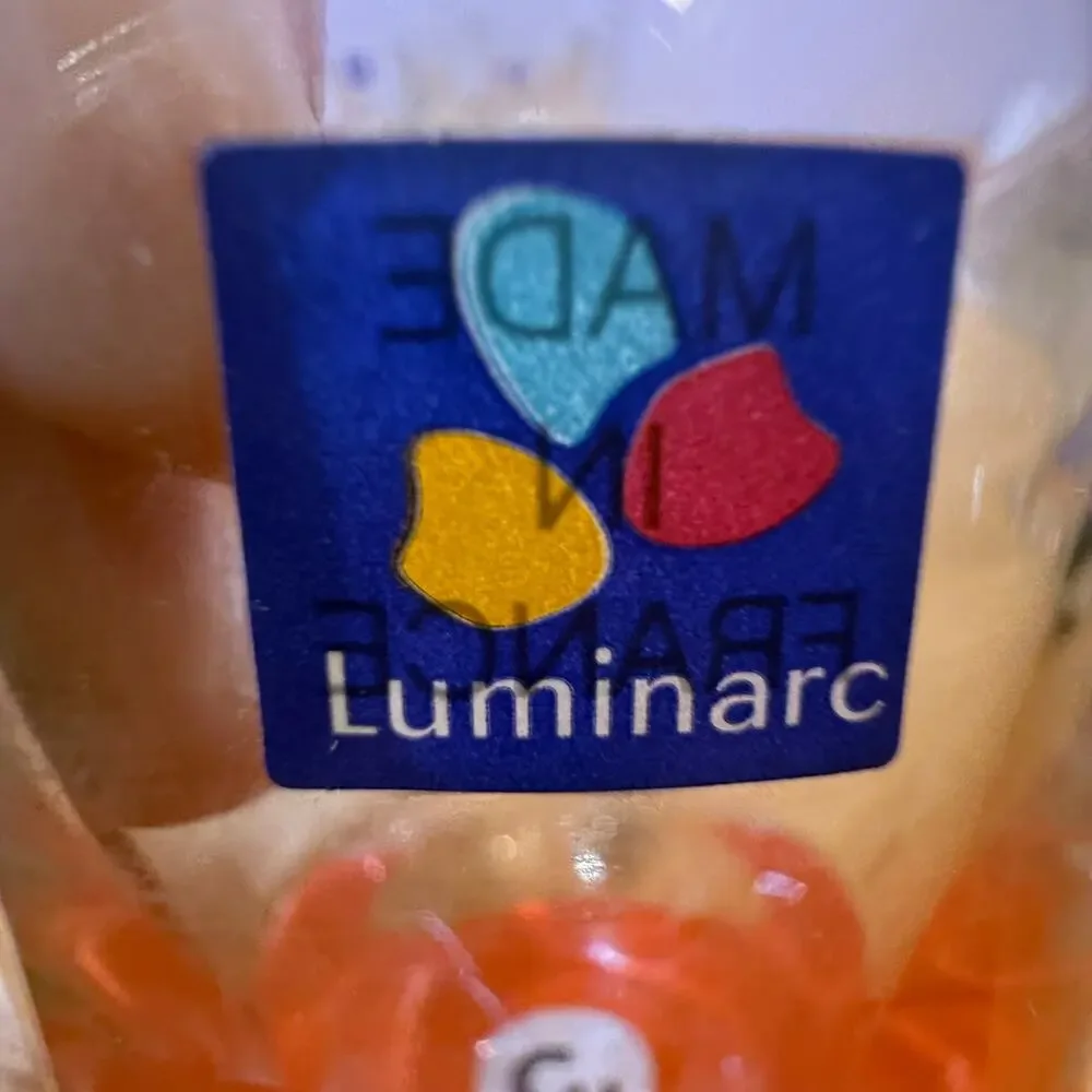 Vintage Luminarc France Pool Ball Billiards Rocks Glasses Set of 4 Barware